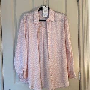 Pink Leopard ZARA button up
